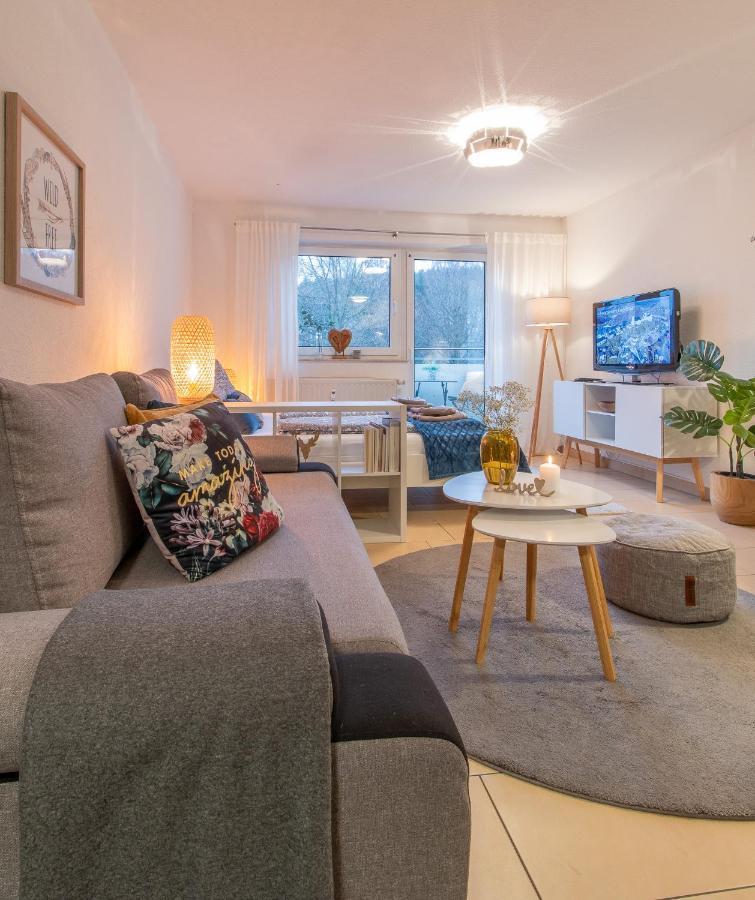 Modernes Apartment im Grünen,WLAN, TV, Kaffee, Parken Schwarzenberg  Exterior foto
