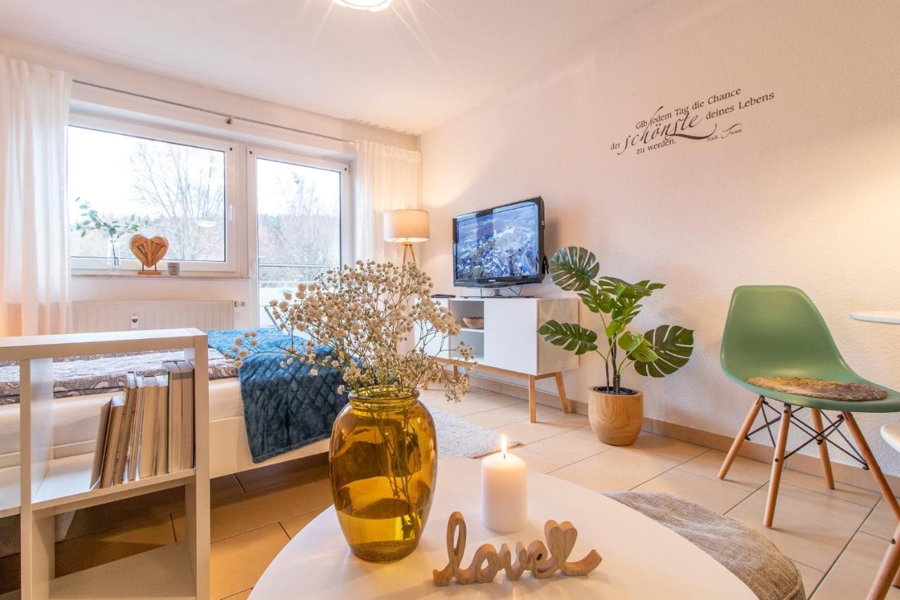 Modernes Apartment im Grünen,WLAN, TV, Kaffee, Parken Schwarzenberg  Exterior foto
